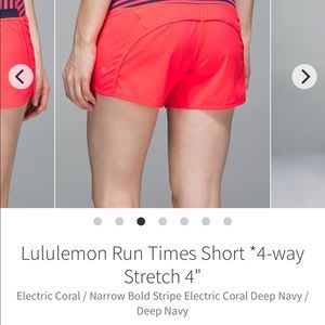 Lululemon run times shorts